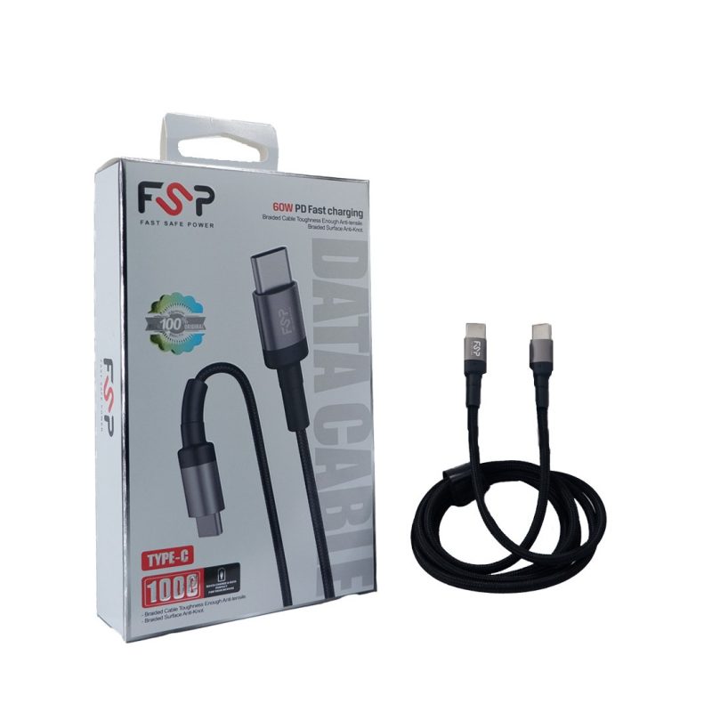 lightning to type c fsp c-01 کابل شارژ Type-C به لایتنینگ