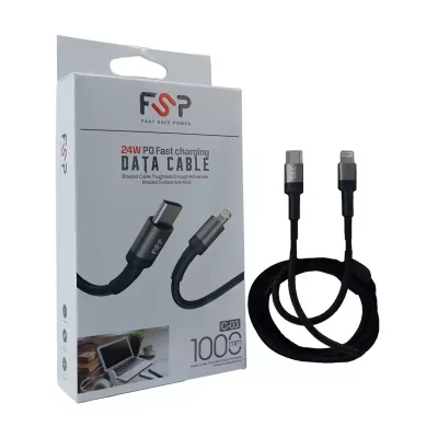 کابل شارژ Type-C به لایتنینگ فست برند FSP مدل C-03