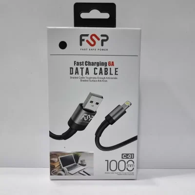 کابل شارژ لایتنینگ فست برند FSP مدل C-01