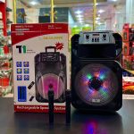 اسپیکر چمدانی T1-8116 15 اینچ 3500 وات | دو میکروفن بی‌سیم