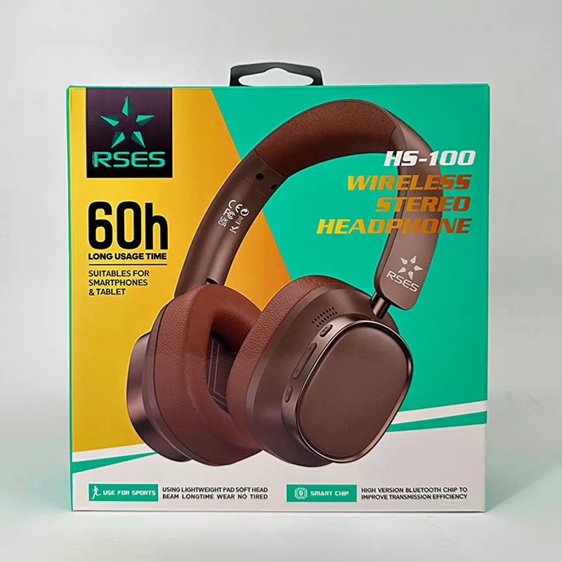 هدست RSES HS-100 (3) copy هدست بیسیم RSES HS-100 | باتری 60 ساعته، نویز کنسلینگ و ضد آب - تصویر 1