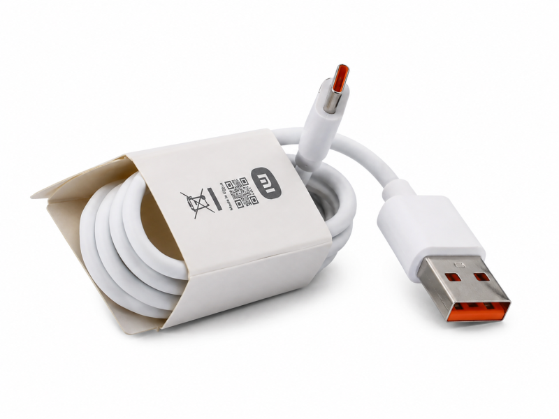 MI Original 6A Turbo Fast Charging Cable with Digital Display کابل MI اورجینال 6 آمپر با قابلیت توربو شارژ و نمایشگر ثانیهشمار
