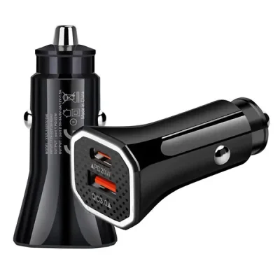 شارژر فندکی FSP مدل 316 PD | توان 38 وات با دو خروجی PD و QC3.0